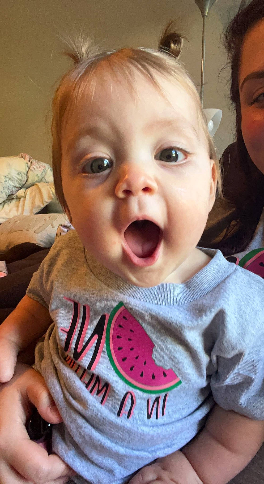 Mckinley joined the competition — help win amazing prizes! cheek, chin, ear, eye, eyebrow, eyelash, face, facial_expression, hair, hairstyle, head, lip, mouth, nose, organ, person, product, skin, smile, surprise