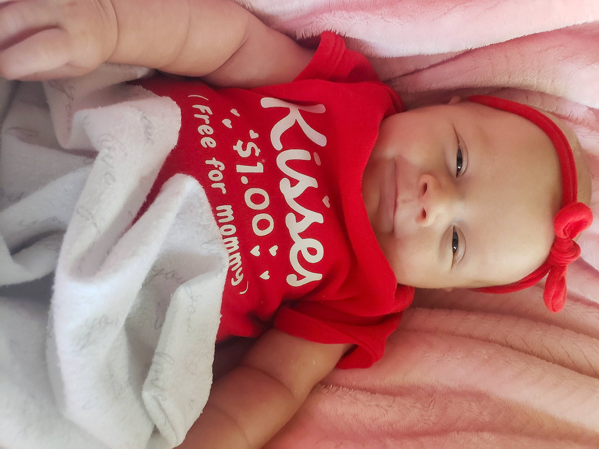 Trystin is registered to the contest to win money with this photo: baby, baby_products, baby_sleeping, baby_toddler_clothing, carmine, cheek, child, chin, comfort, eyelash, finger, hand, happy, lip, nail, nose, person, red, skin, thumb