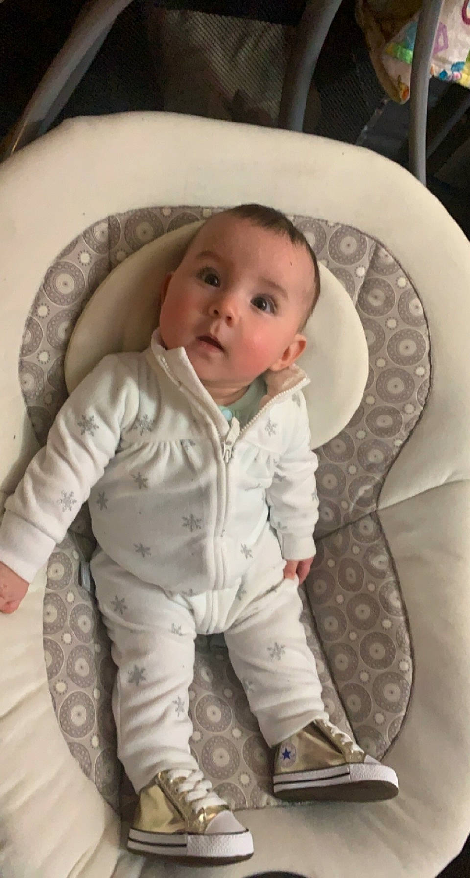 Mercedes joined the competition — help win amazing prizes! baby, baby_products, baby_toddler_clothing, cheek, child, comfort, nose, person, sleeve, sock, surprise, toddler, walking_shoe