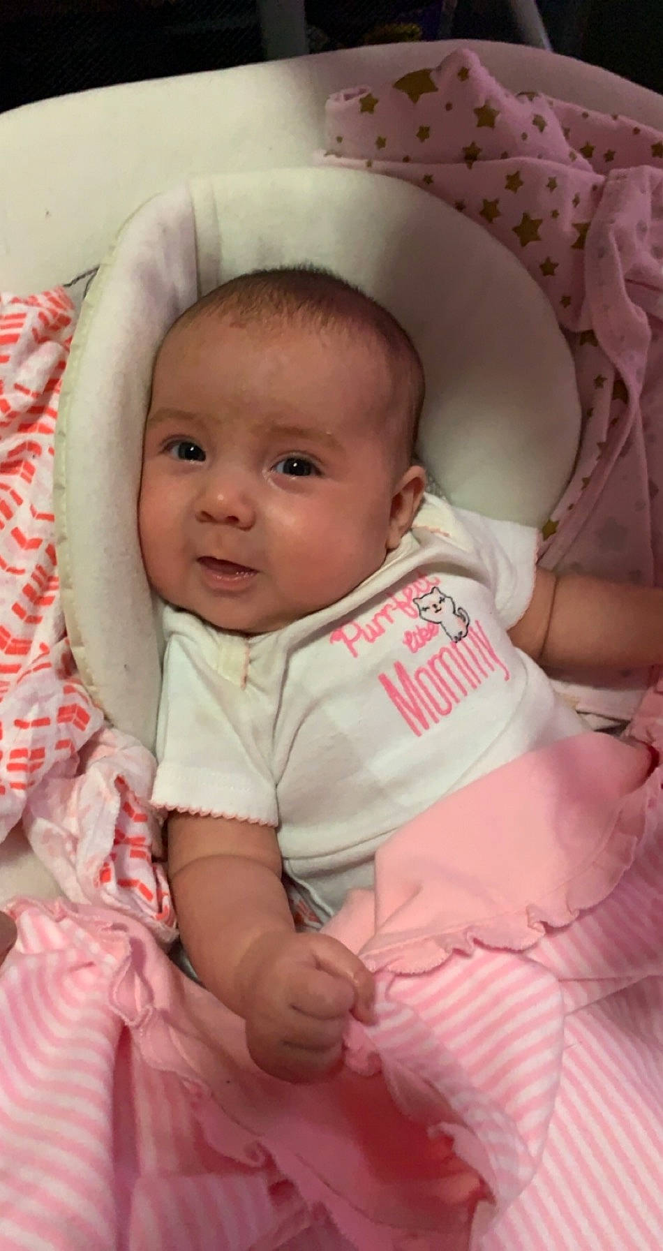 Mercedes joined the competition — help win amazing prizes! baby, baby_products, cheek, child, eye, face, head, lip, person, pink, product, skin, smile, toddler