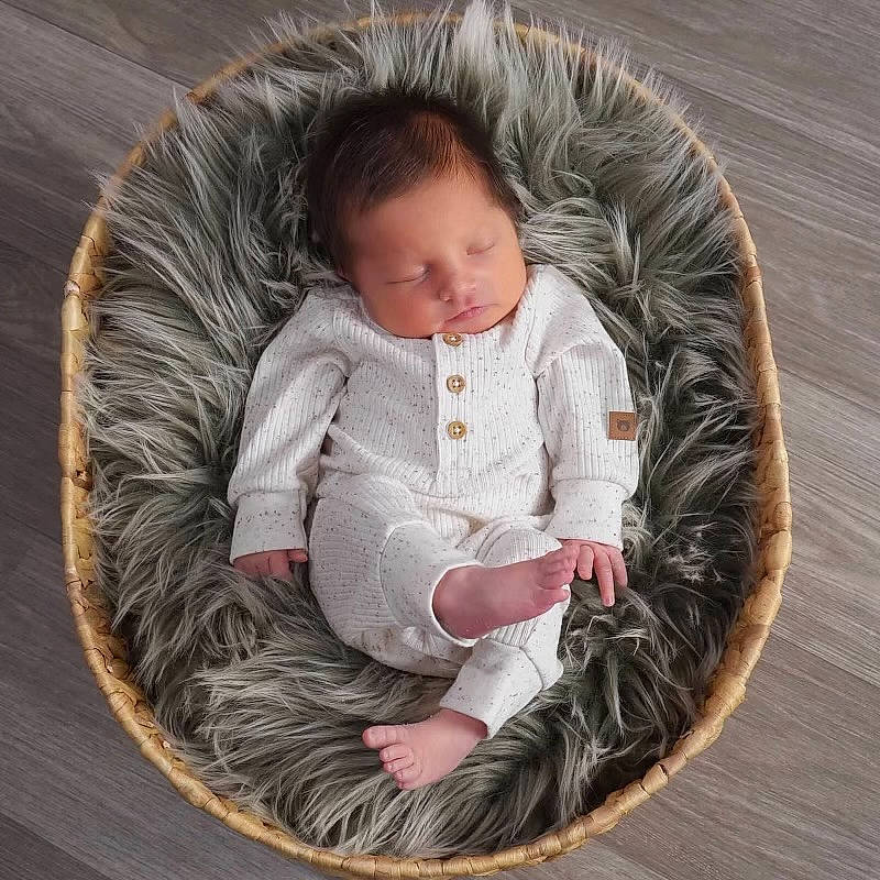 Karson joined the competition — help win amazing prizes! baby, baby_products, baby_sleeping, baby_toddler_clothing, cheek, child, comfort, fashion_accessory, fur, fur_clothing, grass, happy, head, natural_material, pattern, person, sitting, sleeve, toddler, wood