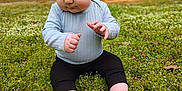 Layken joined the competition — help win amazing prizes! baby, bodypart, clothing, face, finger, grass, hand, head, hosiery, lawn, outdoors, pants, person, photography, plant, portrait, sitting, sock, tree, vegetation