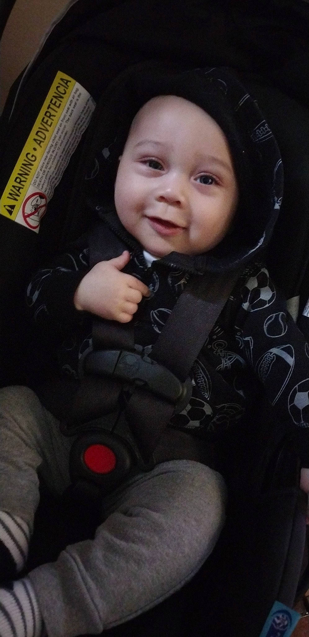 Eliyas joined the competition — help win amazing prizes! baby, baby_carriage, cheek, comfort, cool, eye, eyebrow, facial_expression, finger, flash_photography, gesture, happy, headwear, iris, joy, mouth, nose, outerwear, people, person