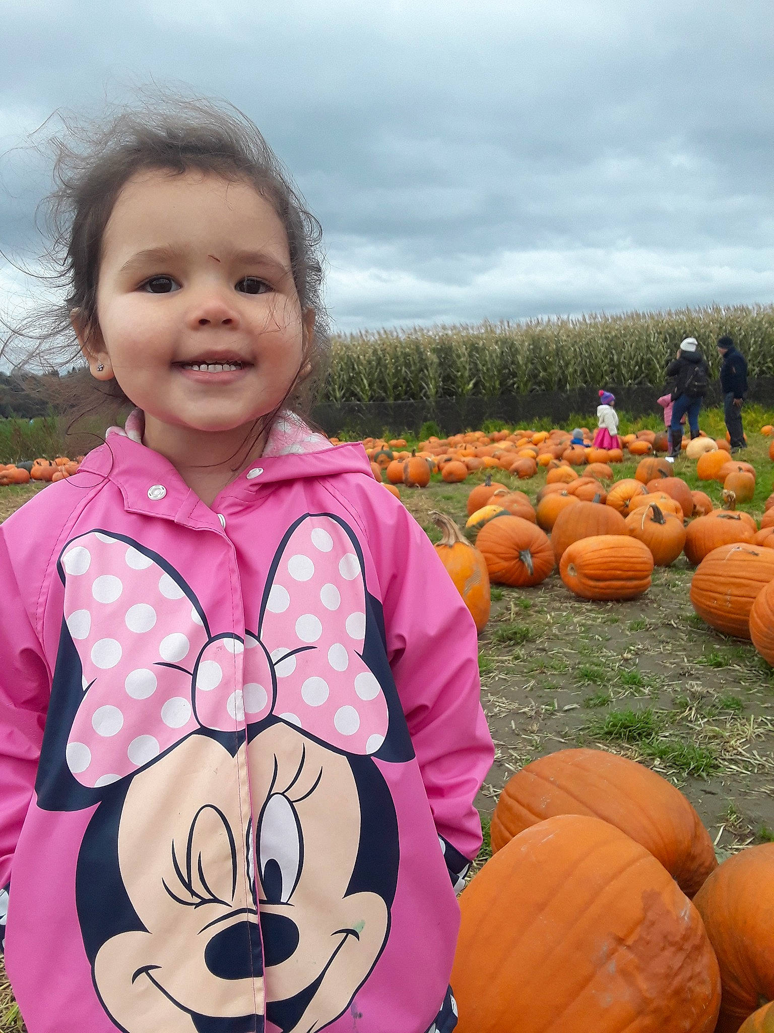 Reagan joined the competition — help win amazing prizes! baby, calabaza, cheek, child, cucurbita, face, gourd, grass, happy, joy, person, pink, plant, pumpkin, sky, smile, squash, toddler, tourism, vacation