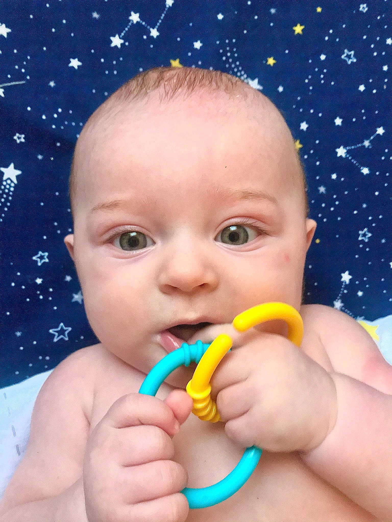 Jacob joined the competition — help win amazing prizes! baby_playing_with_toys, cheek, eye, eyebrow, face, facial_expression, finger, gesture, hand, happy, head, human_body, lip, mouth, nose, organ, person, photograph, skin, thumb