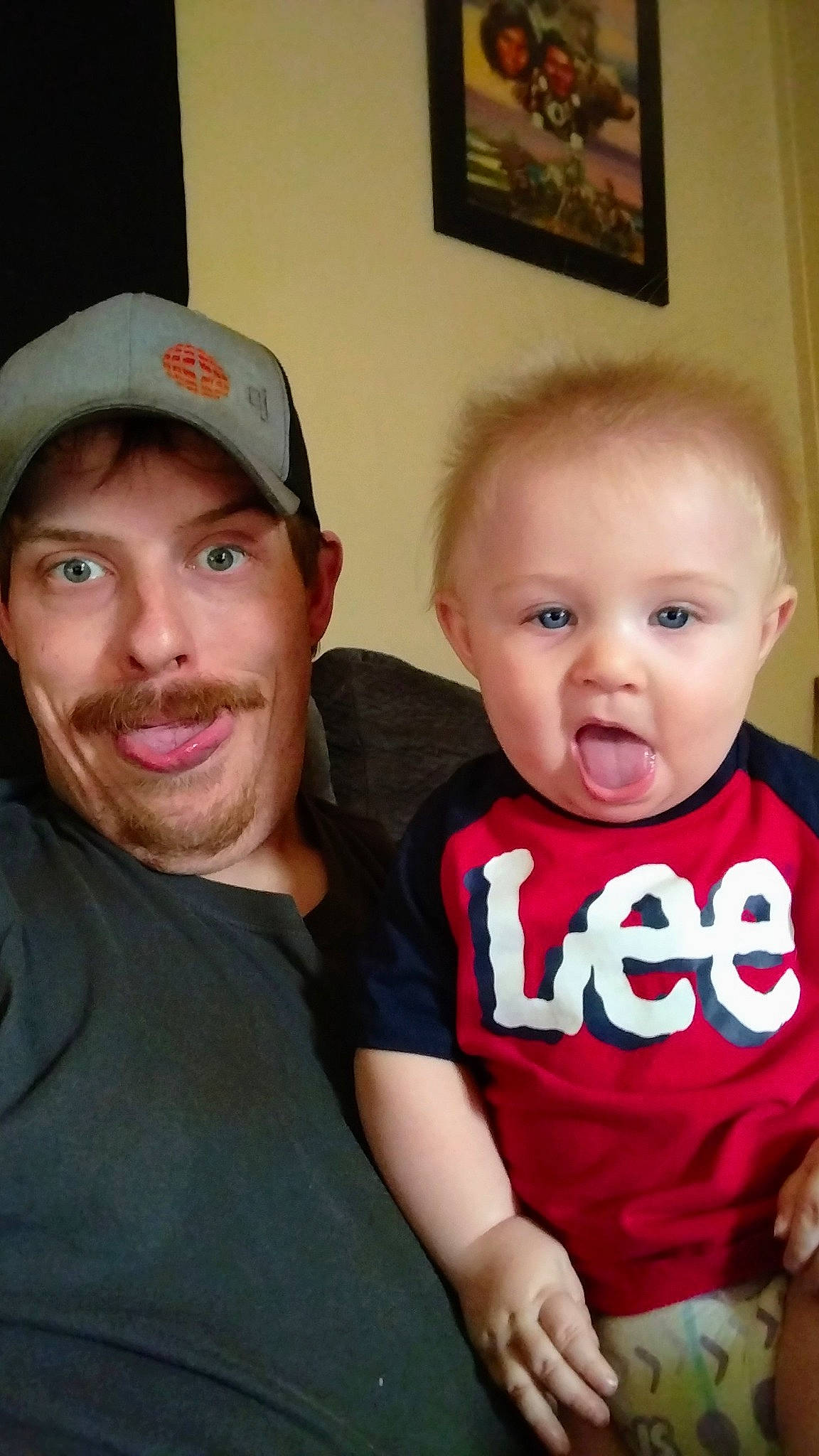 Allen joined the competition — help win amazing prizes! baby, baby_toddler_clothing, baseball_cap, cap, chair, cheek, couch, event, fun, happy, headwear, joy, lip, mouth, neck, nose, person, picture_frame, skin, sleeve