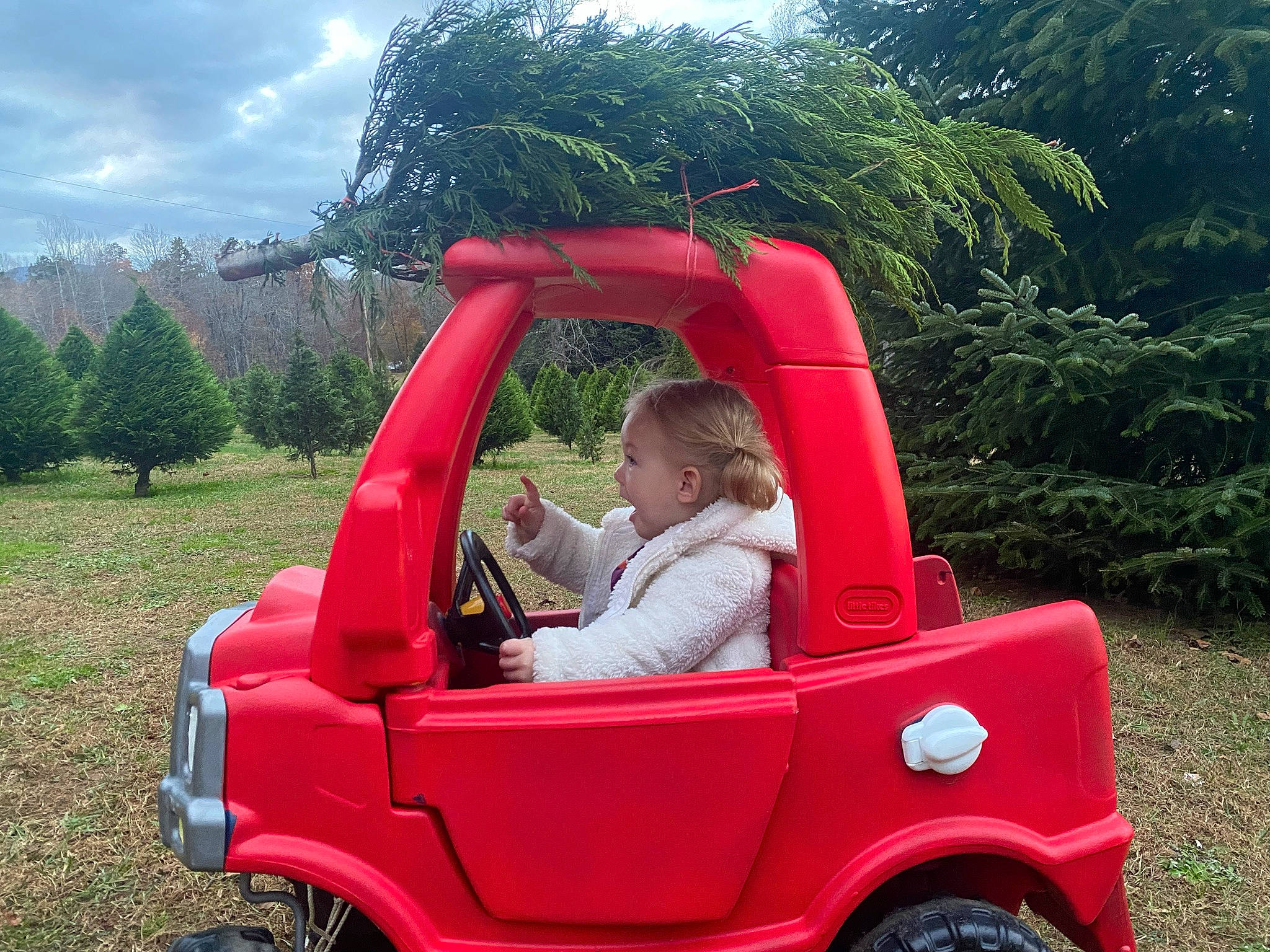 Emersynn is registered to the contest to win money with this photo: automotive_design, automotive_exterior, automotive_tire, automotive_wheel_system, car, cloud, grass, leisure, motor_vehicle, people_in_nature, person, plant, recreation, sky, tire, toddler, tree, vehicle, vehicle_door, wheel