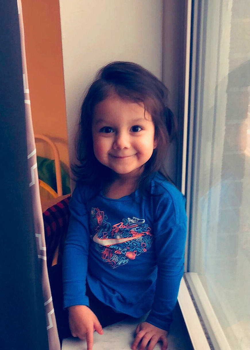 Adalena is registered to the contest to win money with this photo: baby_toddler_clothing, beauty, cheek, child, chin, cool, elbow, electric_blue, eyebrow, facial_expression, fun, happy, iris, joy, nose, person, skin, sleeve, smile, standing