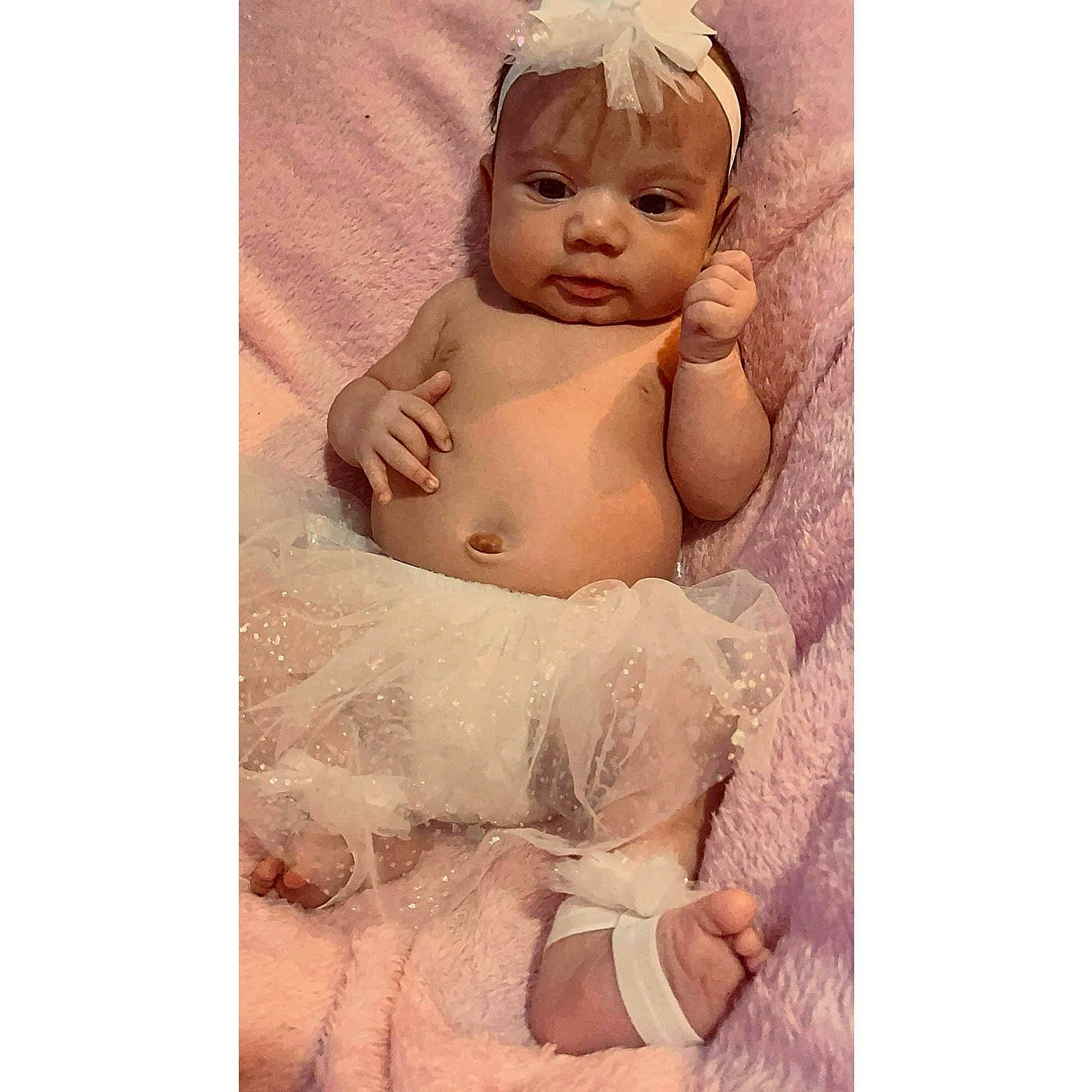 Ka'Miya is registered to the contest to win money with this photo: art, baby, chest, child, comfort, eyelash, fashion_accessory, fictional_character, flesh, font, hair_accessory, happy, head, headpiece, jewellery, linens, peach, person, thumb, toddler