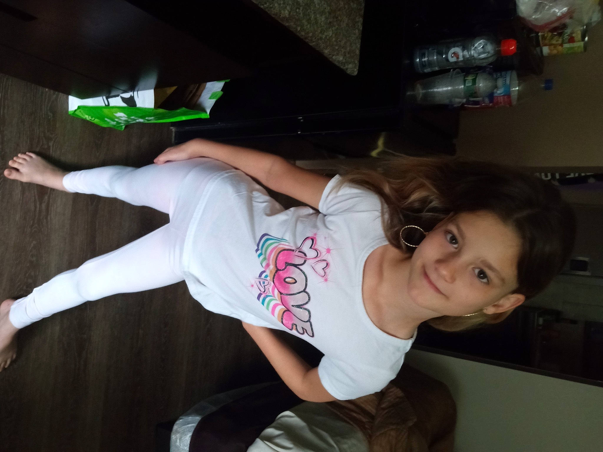 Melina joined the competition — help win amazing prizes! abdomen, chest, cool, elbow, flash_photography, flesh, fun, hip, human_leg, joint, joy, knee, person, room, smile, sportswear, t_shirt, thigh, trunk, vehicle_door