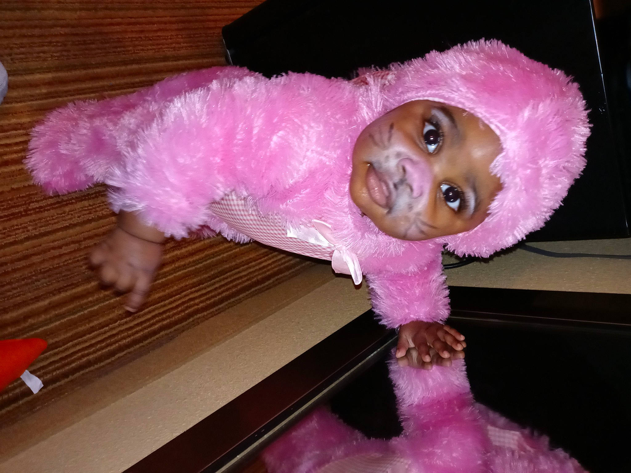 Empress joined the competition — help win amazing prizes! costume, doll, embellishment, fawn, flesh, fur, headwear, magenta, natural_material, person, pink, smile, toy, white, wig