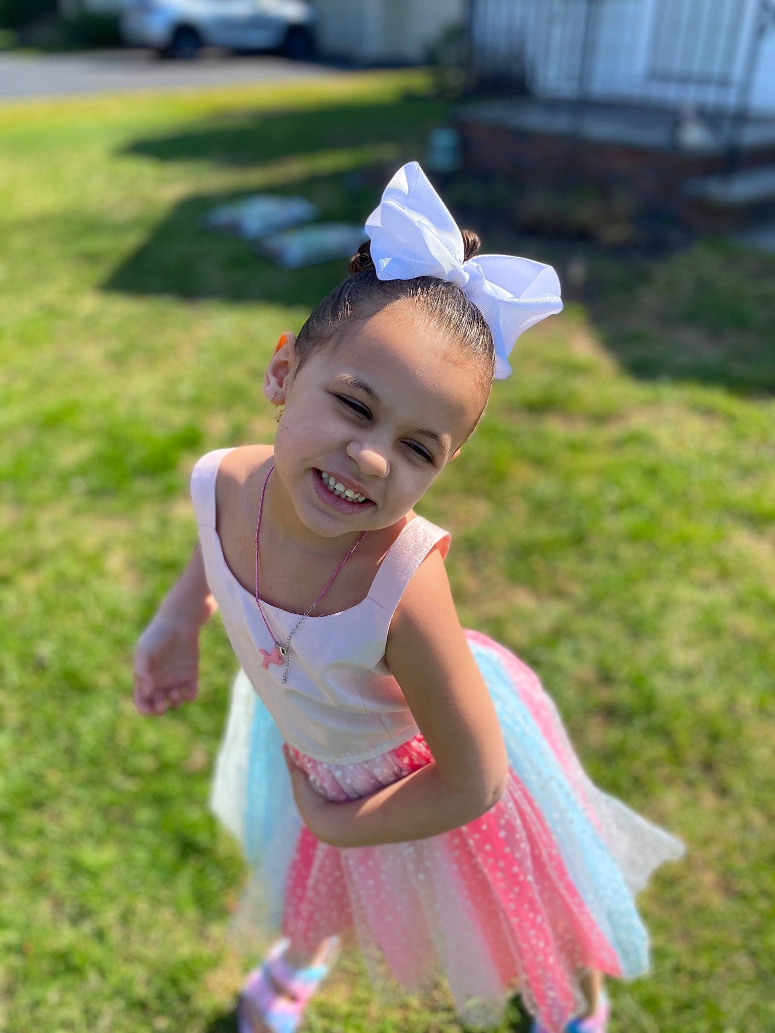 Aaliyah is registered to the contest to win money with this photo: baby_toddler_clothing, baseball_cap, cap, face, fun, grass, grass_family, grassland, happy, joy, lawn, leisure, meadow, person, pink, plant, recreation, smile, summer, sun_hat