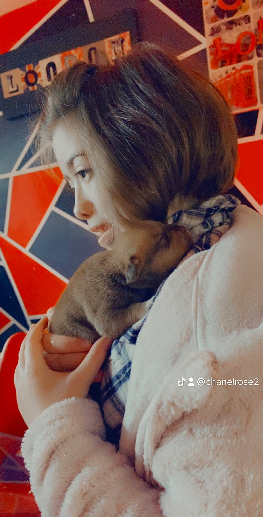 Naomie a rejoint le concours — aidez-le/la à gagner de superbes lots ! brown_hair, child, comfort, ear, eyelash, finger, flooring, fur, gesture, hand, happy, human_leg, long_hair, nail, neck, pattern, person, play, sitting, skin