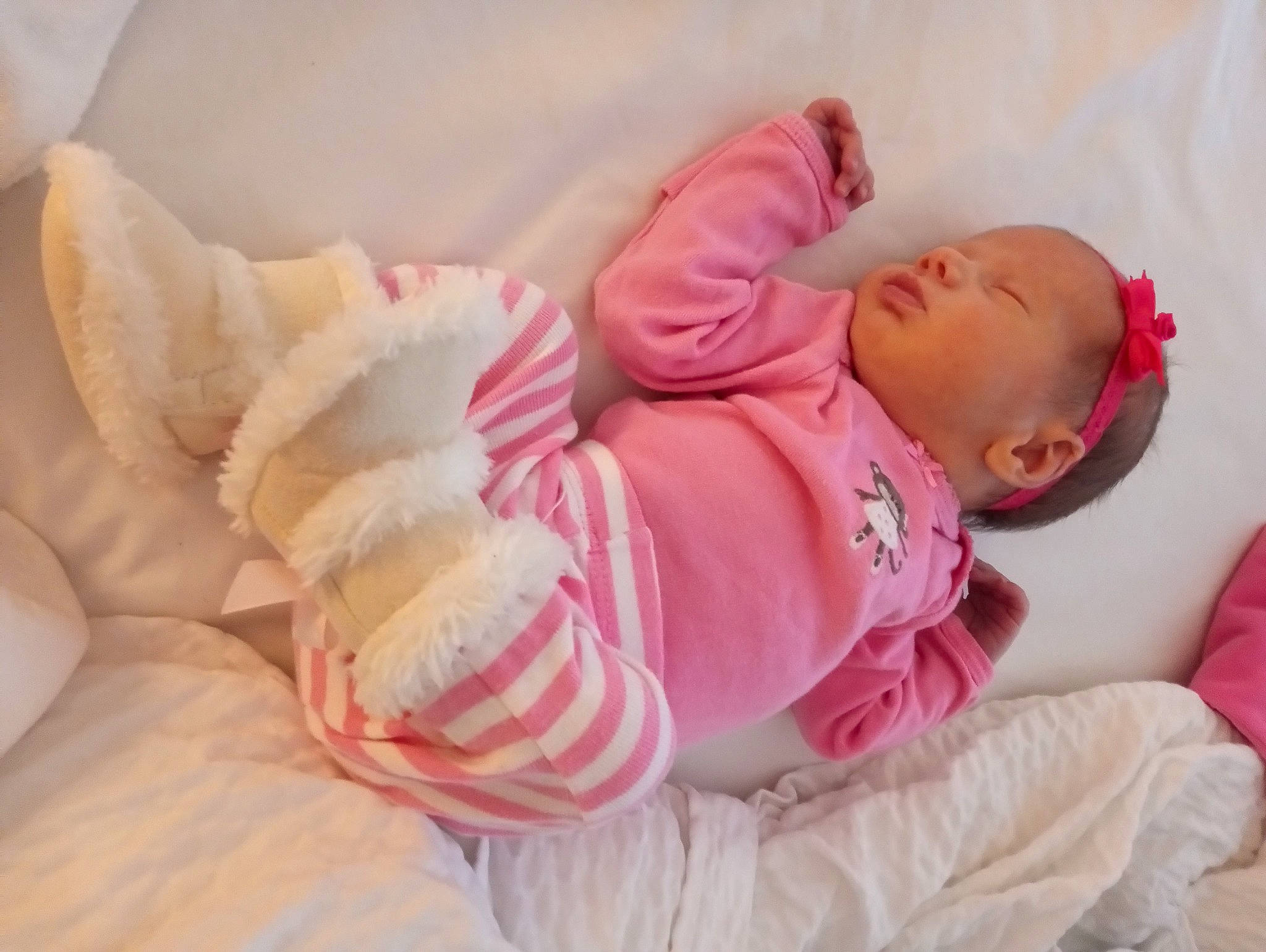 Natalie Rayne joined the competition — help win amazing prizes! baby, baby_products, baby_sleeping, baby_toddler_clothing, bedtime, cheek, child, comfort, eye, linens, nap, nightwear, person, pink, room, sitting, skin, sleep, sleeve, toddler