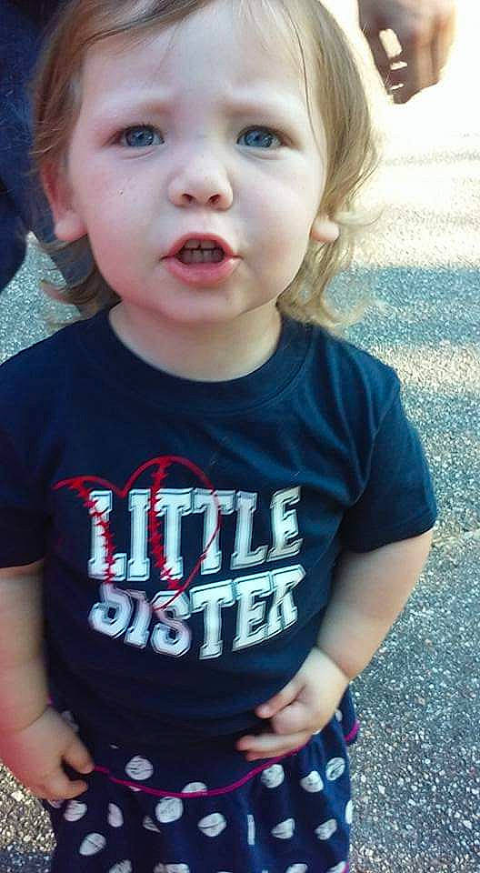 Skyleigh is registered to the contest to win money with this photo: baby, cheek, child, chin, cool, design, eye, face, facial_expression, hair, head, lip, nose, organ, person, product, skin, sleeve, smile, sorrow