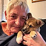 Vasco a rejoint le concours — aidez-le/la à gagner de superbes lots ! person, puppy, dog, face, hand, cuddle, indoor, curtains, portrait, closeup, love, warmth, pet, animal, cozy, furniture, human, skin, expression, watching