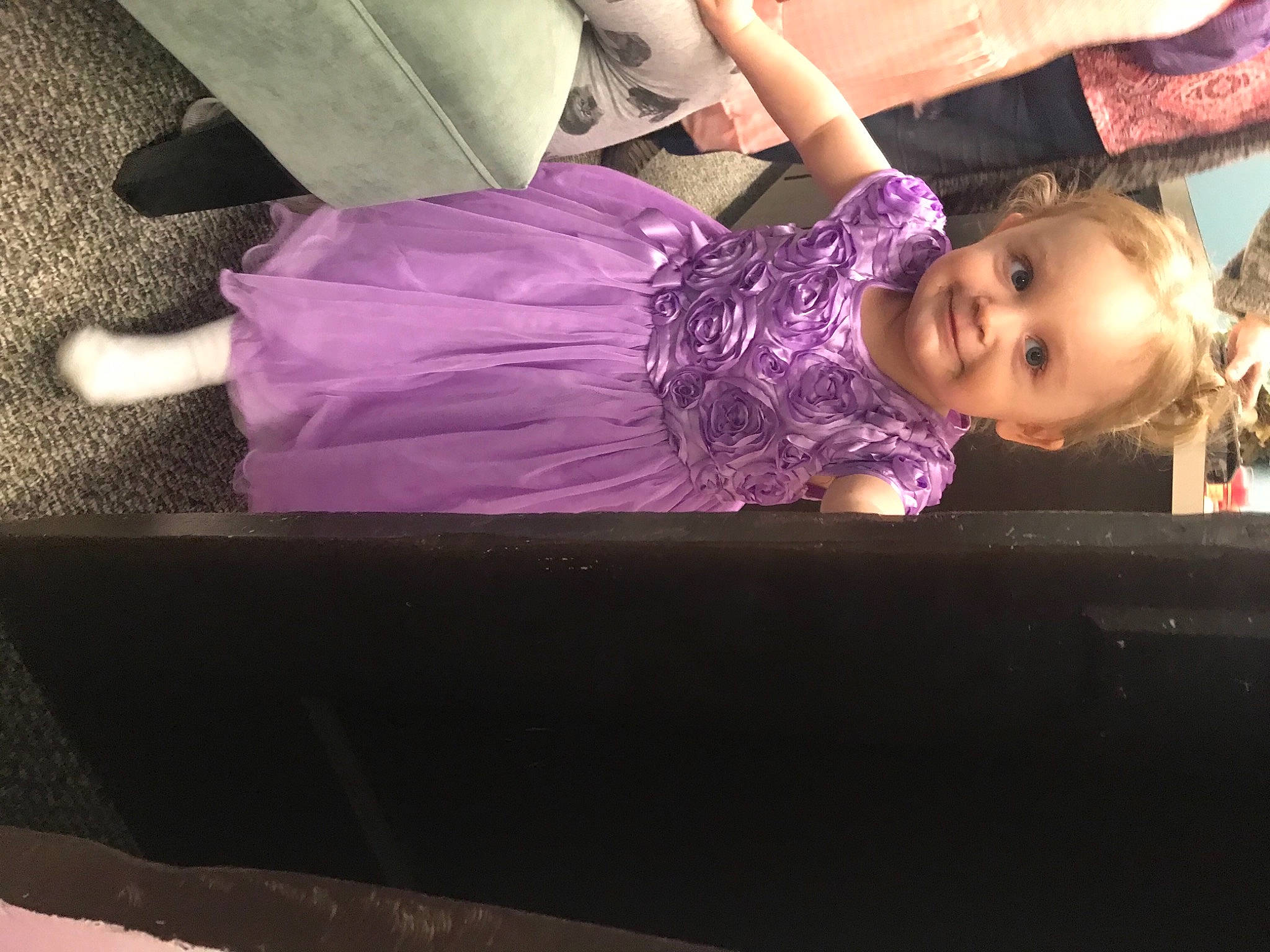 Journi joined the competition — help win amazing prizes! baby, baby_toddler_clothing, child, electric_blue, entertainment, fun, happy, human_leg, joy, leisure, magenta, performance, person, pink, purple, room, sitting, sky, smile, toddler