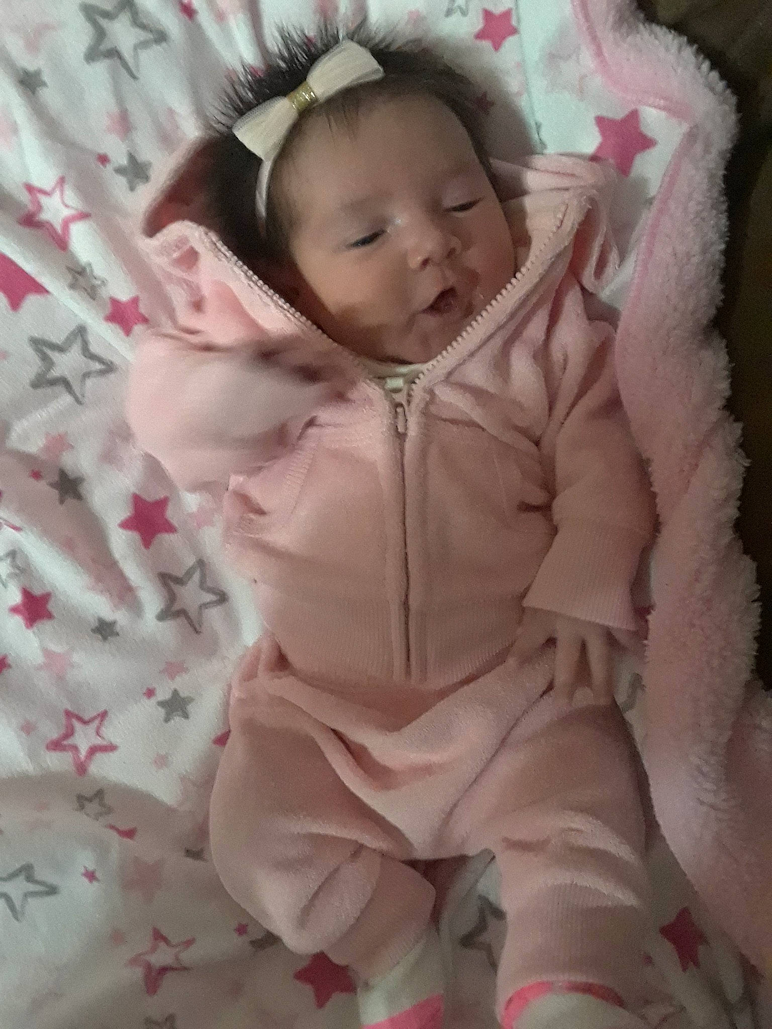 Anabella joined the competition — help win amazing prizes! beauty, cheek, child, eye, girl, infant, iris, person, pink, product, skin, textile, toddler