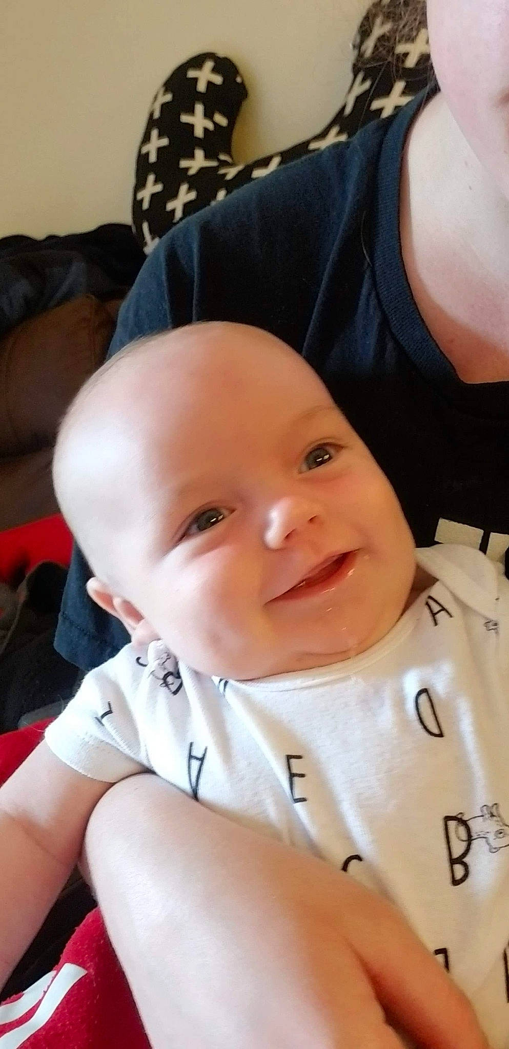 Malcom is registered to the contest to win money with this photo: baby, cheek, child, face, head, joy, lip, mouth, nose, person, skin, toddler