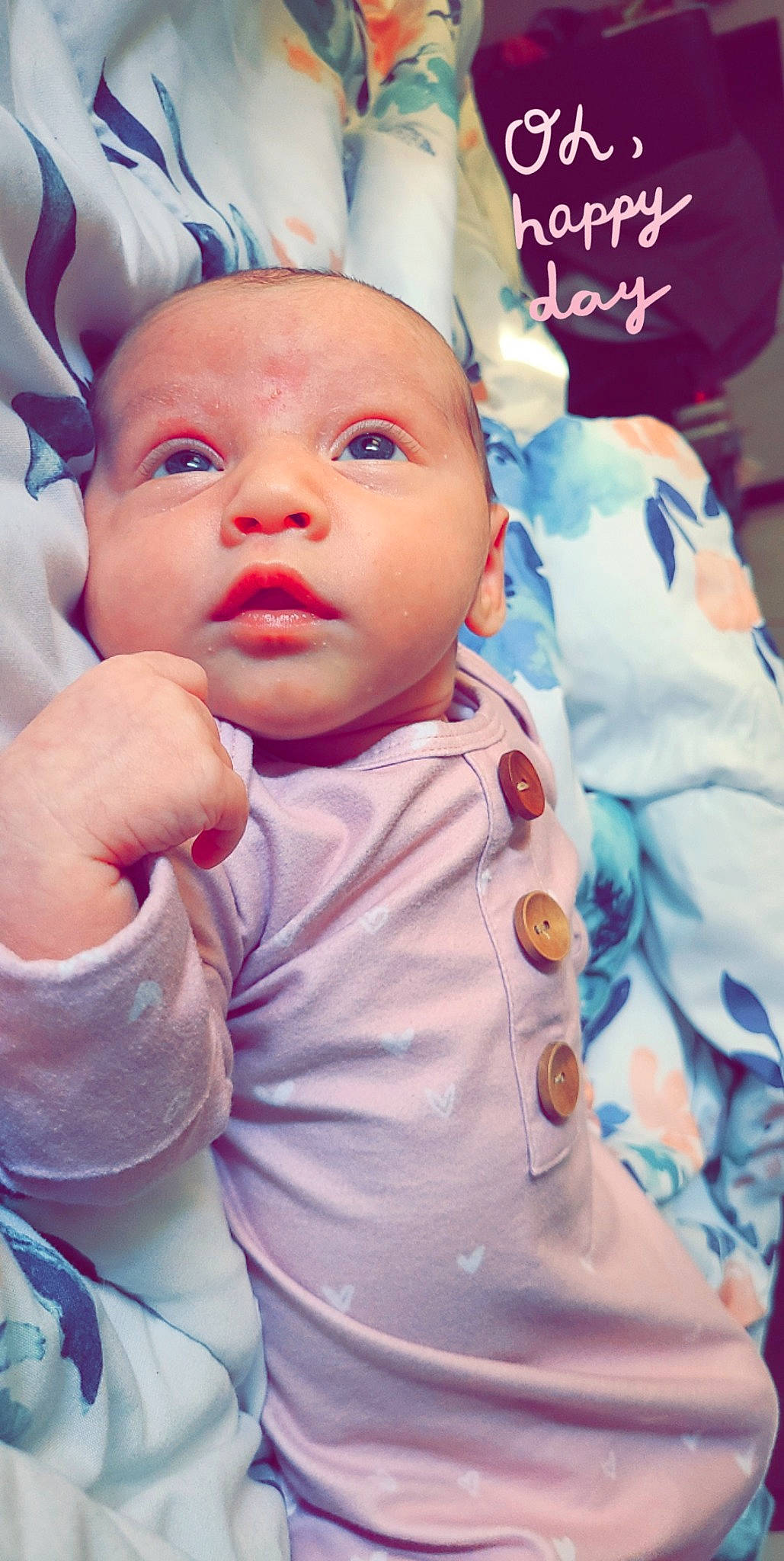 Braylee joined the competition — help win amazing prizes! baby, baby_toddler_clothing, cheek, child, comfort, eye, eyebrow, eyelash, gesture, happy, iris, lip, mouth, nail, nose, person, pink, skin, sleeve, thumb