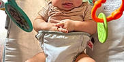 Knox joined the competition — help win amazing prizes! baby, bouncer, child, colorful, comfort, curious, cute, expression, hands, indoor, infant, legs, pattern, play, seat, smile, sock, soft_light, tongue, toy