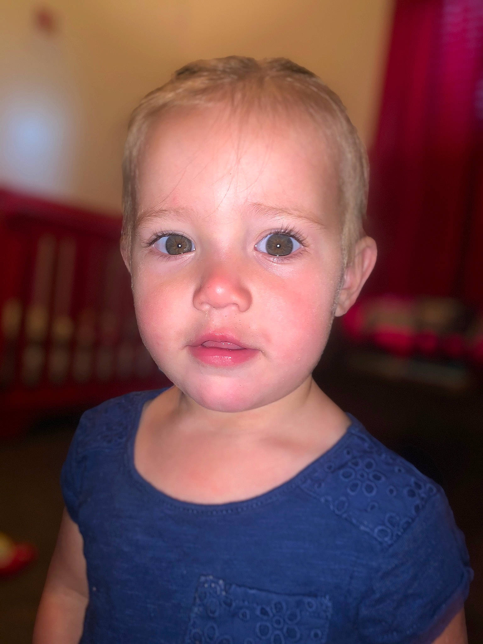 Madalynn joined the competition — help win amazing prizes! baby, blond, cheek, child, chin, eye, eyebrow, face, facial_expression, forehead, hair, head, iris, lip, nose, organ, person, skin, smile, standing