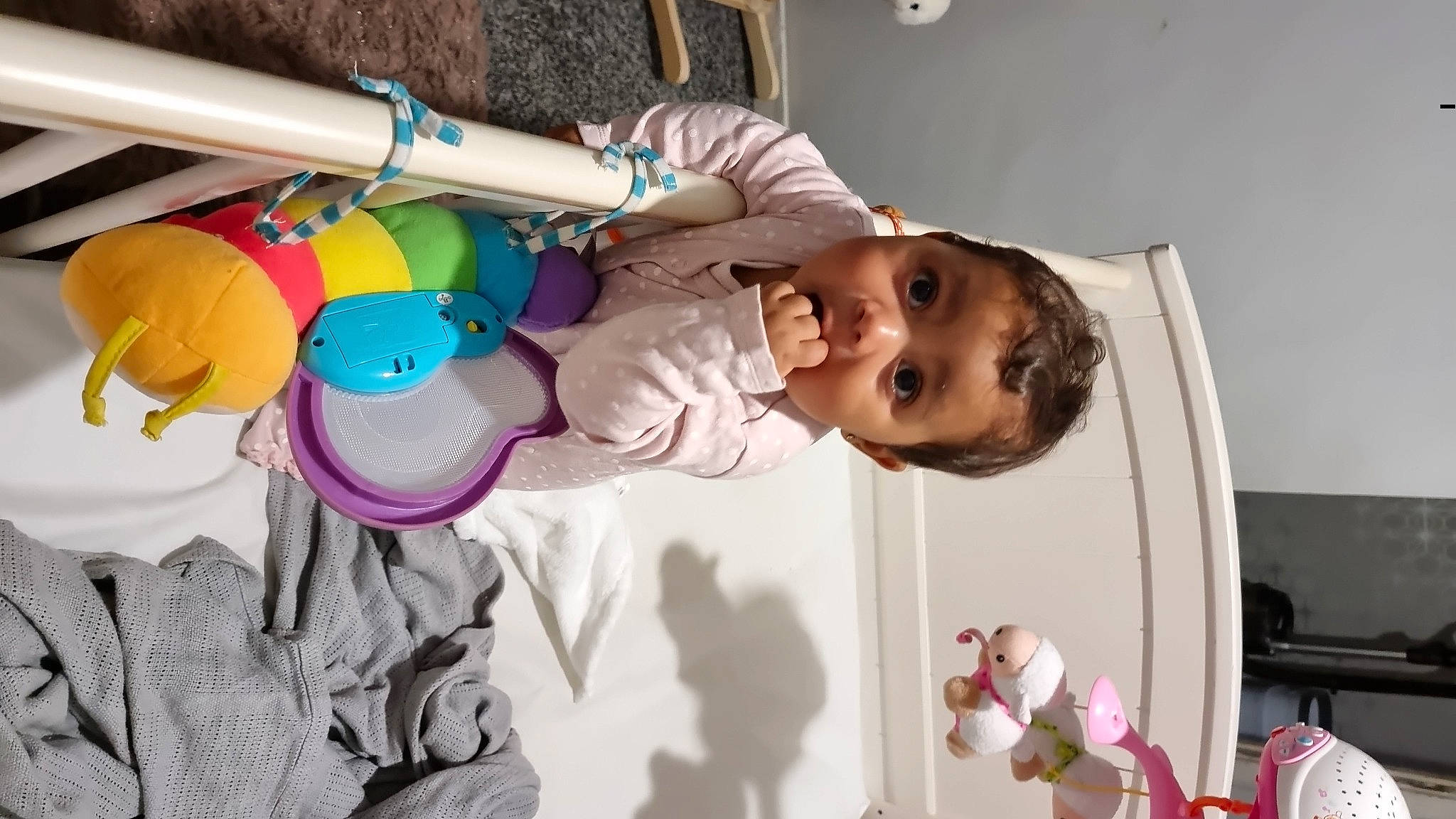 Avana Rose joined the competition — help win amazing prizes! baby, baby_products, baby_toddler_clothing, child, event, fun, gesture, happy, magenta, party_supply, person, pink, plastic, room, smile, surprise, toddler, toy, visual_arts, window