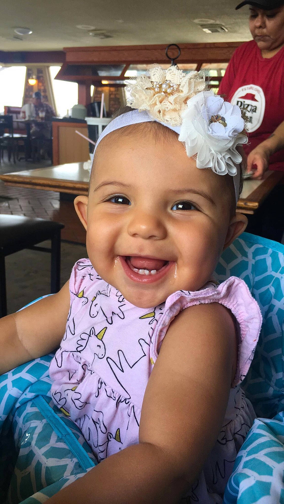 Brynnleigh joined the competition — help win amazing prizes! baby, cheek, child, eye, face, facial_expression, fashion_accessory, forehead, fun, hair_accessory, happy, head, headgear, headwear, joy, lip, nose, people, person, pink