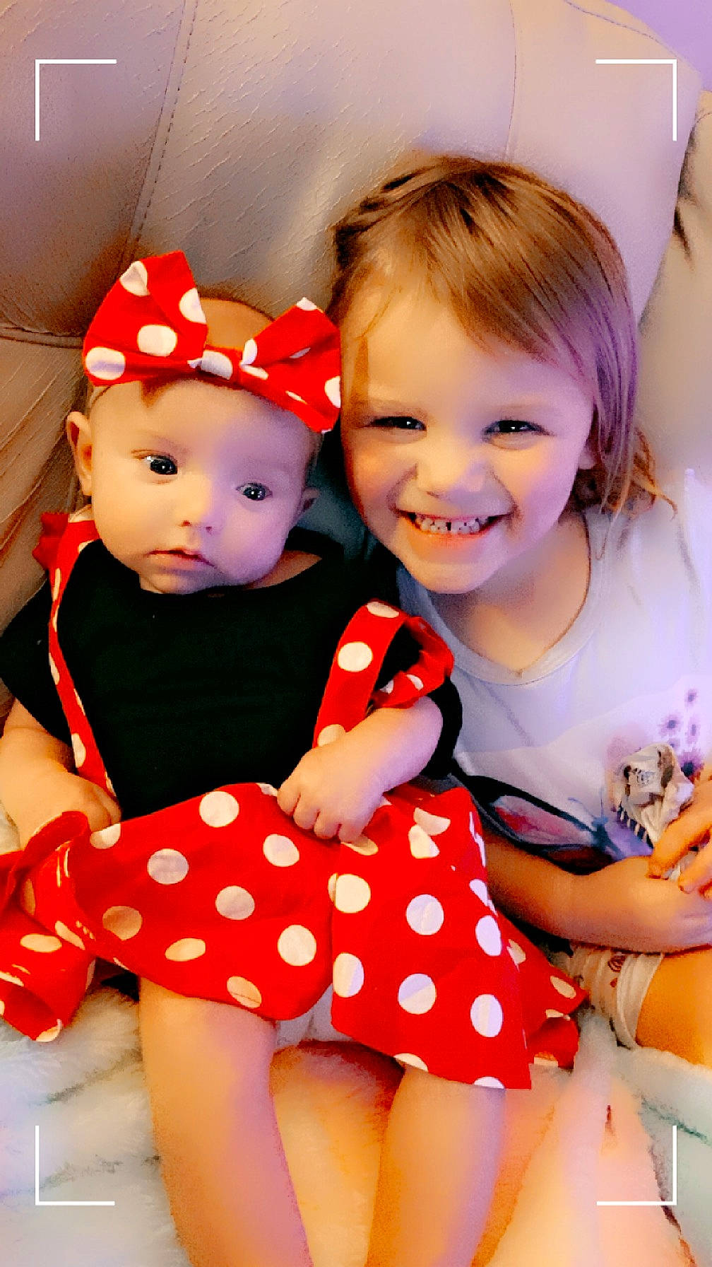 Lilyann joined the competition — help win amazing prizes! baby, baby_toddler_clothing, beauty, child, facial_expression, fun, happy, hat, headwear, human_body, joy, orange, pattern, person, pink, red, skin, sleeve, smile, standing