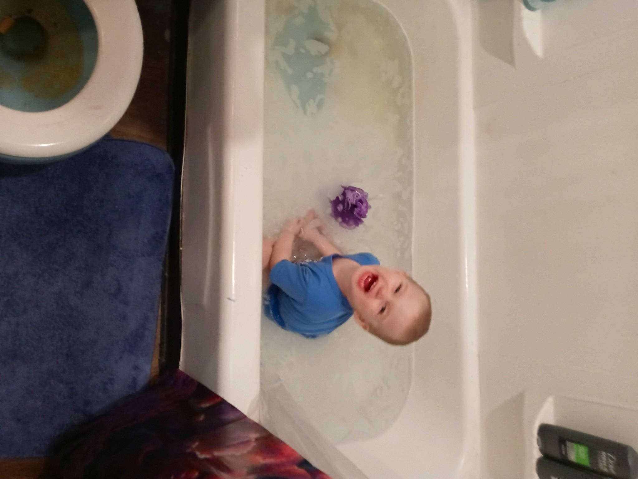 Keagen joined the competition — help win amazing prizes! audio_equipment, bathing, ceiling, circle, comfort, elbow, flooring, fun, human_leg, leisure, linens, magenta, person, plaster, plumbing, porcelain, purple, room, smile, visual_arts