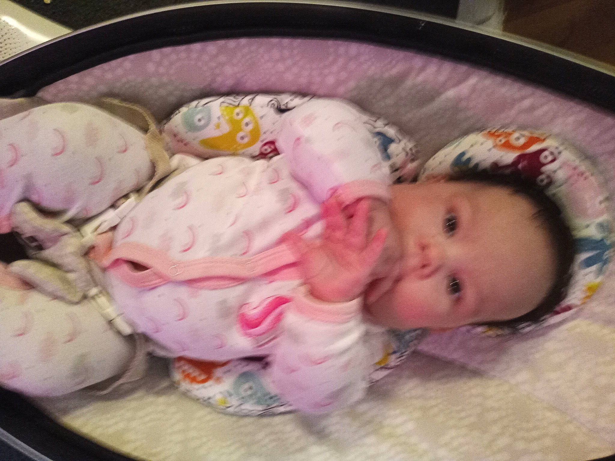 Izabelle is registered to the contest to win money with this photo: baby, baby_products, baby_toddler_clothing, baby_toys, baking, cheek, child, comfort, comfort_food, cuisine, dish, eyelash, fur, ingredient, linens, nose, person, pink, recipe, sweetness