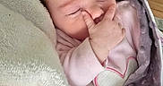Leané joined the competition — help win amazing prizes! baby, infant, sleeping, blanket, pacifier, bottle, hand, face, clothing, cozy, nap, soft, bedtime, cute, child, indoor, rest, newborn, comfort, pink