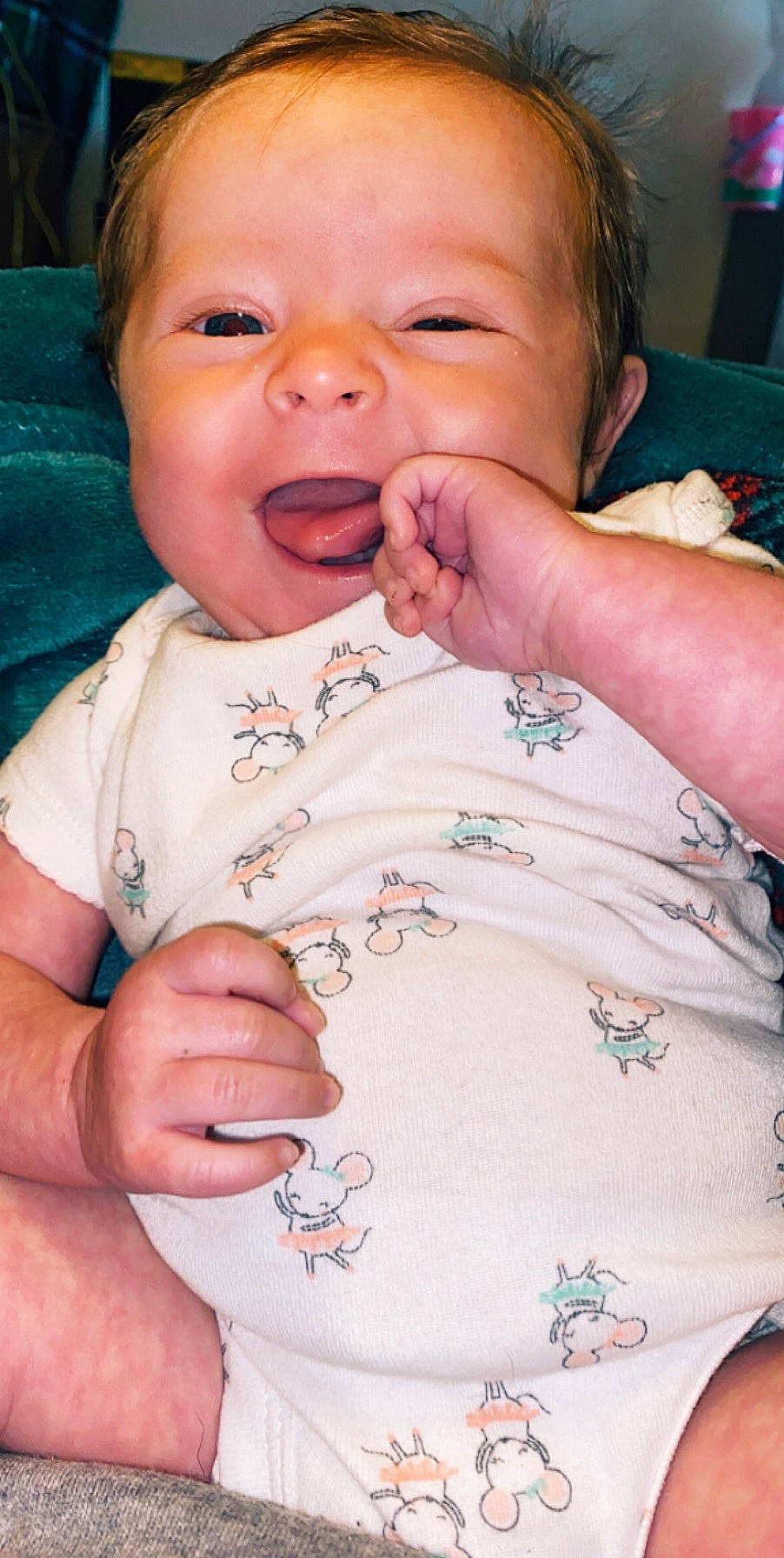 Lynnlee joined the competition — help win amazing prizes! baby, cheek, child, chin, face, facial_expression, finger, forehead, gesture, hand, head, lip, mouth, nail, nose, person, skin, smile, thumb, toddler