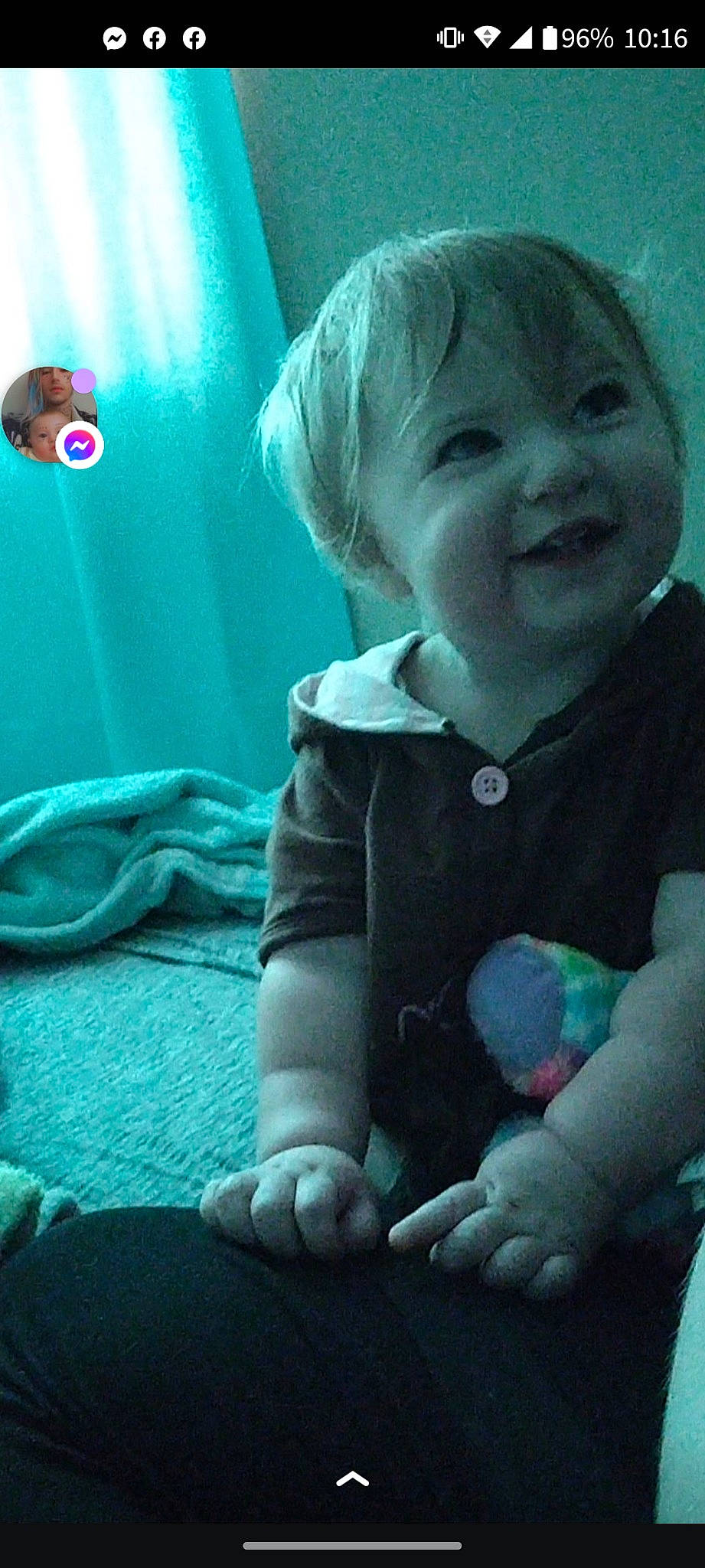 Hazel joined the competition — help win amazing prizes! baby, baby_toddler_clothing, blue, cheek, child, comfort, cool, electric_blue, finger, glasses, happy, joy, mouth, nose, person, photograph, sitting, skin, sleeve, smile