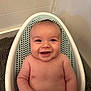 Finn joined the competition — help win amazing prizes! baby, smiling, infant, bathroom, baby_bath_seat, happy, child, skin, diaper, cute, sitting, indoors, plump, face, head, chubby, joyful, person, young, expression
