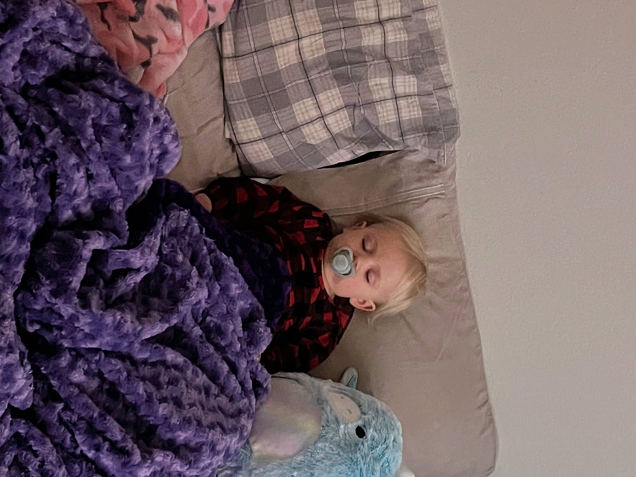 Eris is registered to the contest to win money with this photo: arm, child, comfort, craft, elbow, linens, magenta, outerwear, pattern, person, plaid, purple, sitting, sleeve, t_shirt, tartan, textile, thread, wool, woolen