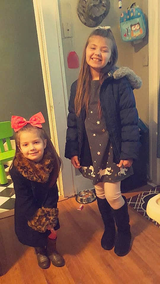 Farrah is registered to the contest to win money with this photo: child, costume, daughter, footwear, fun, joy, person, shoe, tights, toddler