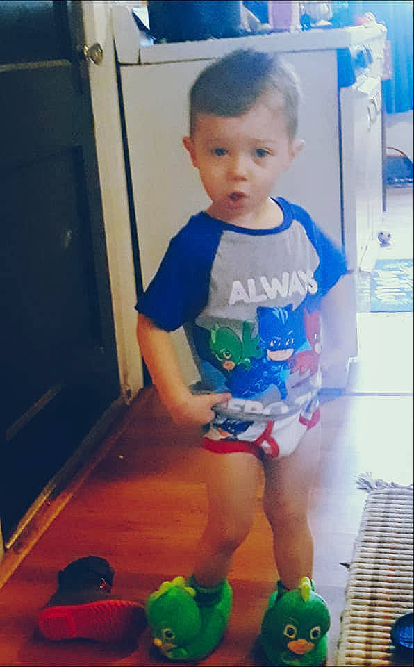 Stephen joined the competition — help win amazing prizes! baby, child, person, play, standing, toddler, toy