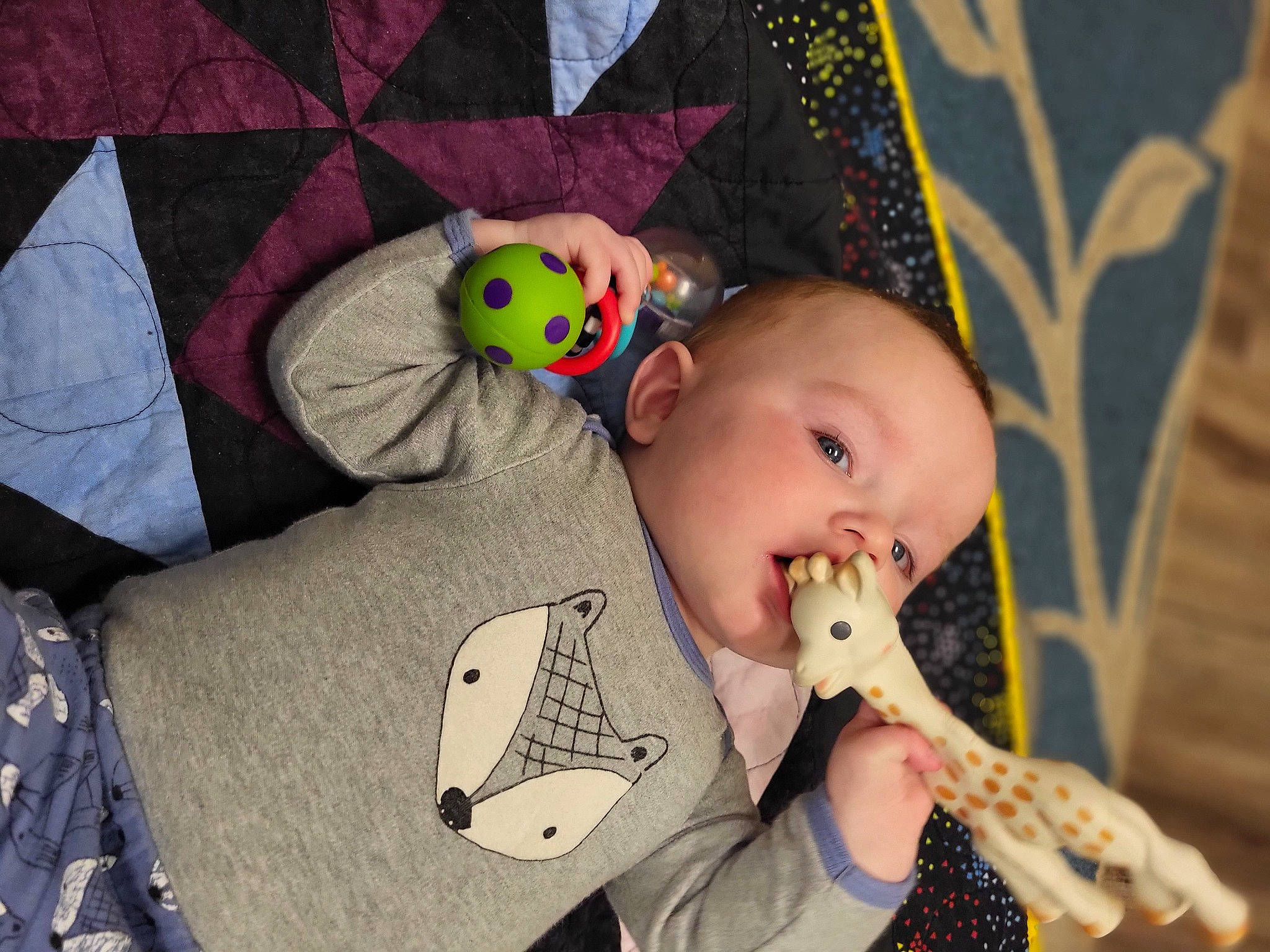 Allan joined the competition — help win amazing prizes! baby, baby_products, baby_toddler_clothing, baby_toys, cheek, child, comfort, eye, face, happy, head, human_body, iris, linens, mammal, nose, person, room, stuffed_toy, toddler