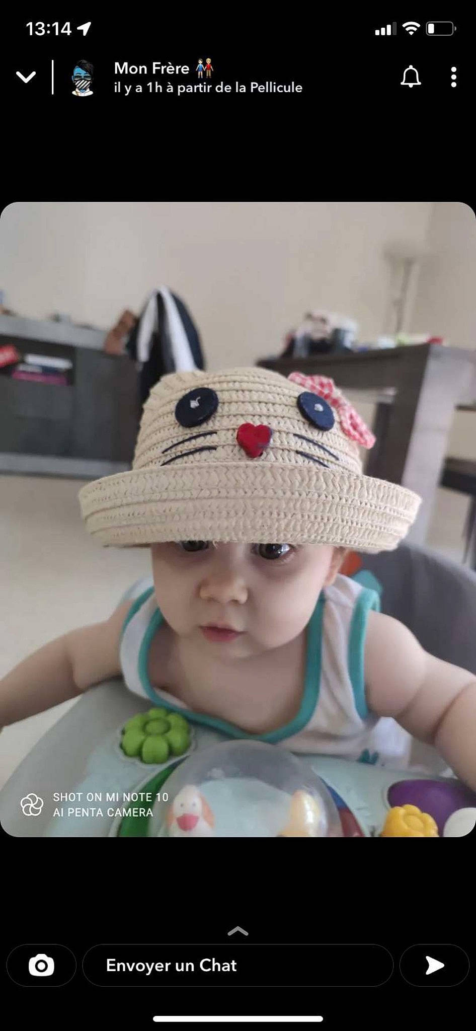 Alexia participe au concours pour gagner de l'argent avec cette photo : baby, baby_products, baby_toddler_clothing, baseball_cap, beanie, cap, child, eyelash, fashion_accessory, fruit, happy, hat, headwear, knit_cap, person, portrait_photography, product, skin, sleeve, smile
