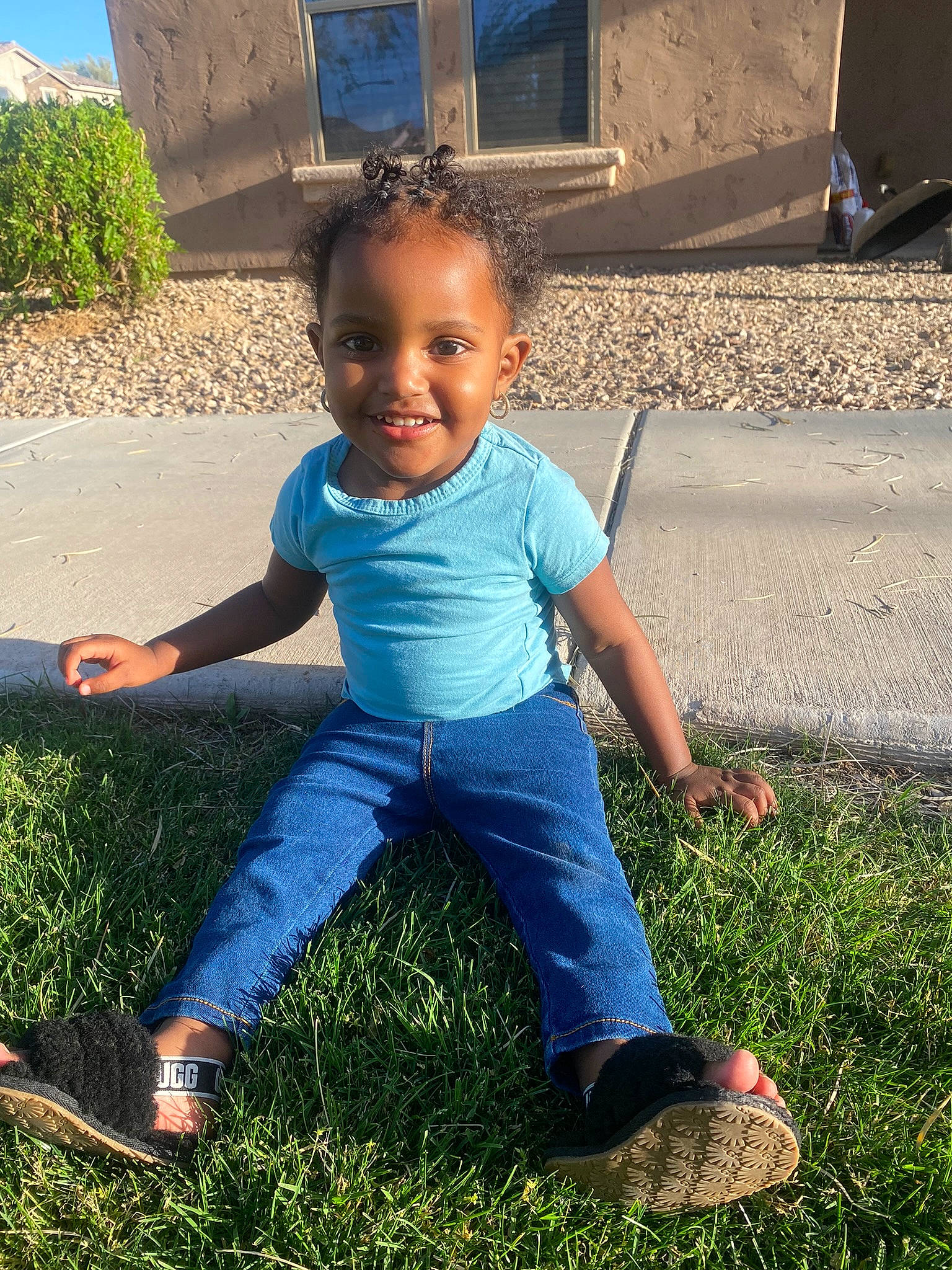 Amara joined the competition — help win amazing prizes! baby_toddler_clothing, cool, fun, grass, hair, happy, head, joy, leaf, leisure, line, people_in_nature, person, photograph, plant, public_space, smile, standing, summer, sunlight