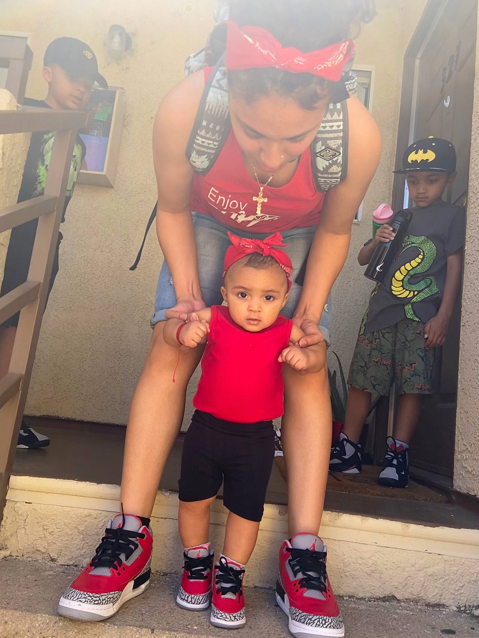 Kaiya joined the competition — help win amazing prizes! child, footwear, fun, headwear, leg, muscle, person, shoe, t_shirt, thigh, toddler, vacation