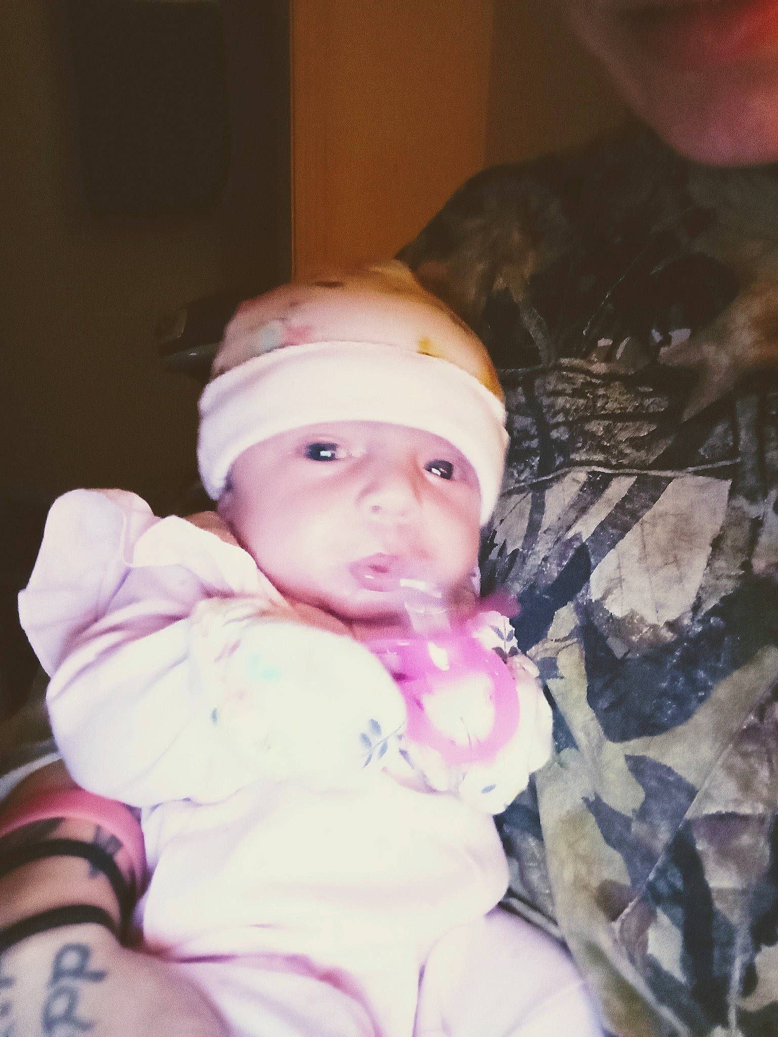 Heaven joined the competition — help win amazing prizes! baby, baby_toddler_clothing, beanie, cap, cheek, child, comfort, fun, happy, person, purple, sitting, skin, toddler, winter