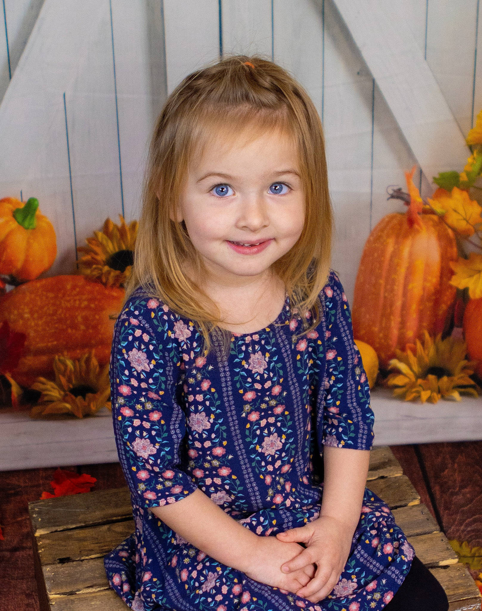 Alexis is registered to the contest to win money with this photo: calabaza, cucurbita, dress, facial_expression, gourd, hairstyle, happy, head, iris, joy, leaf, natural_foods, orange, person, plant, pumpkin, sleeve, smile, squash, winter_squash