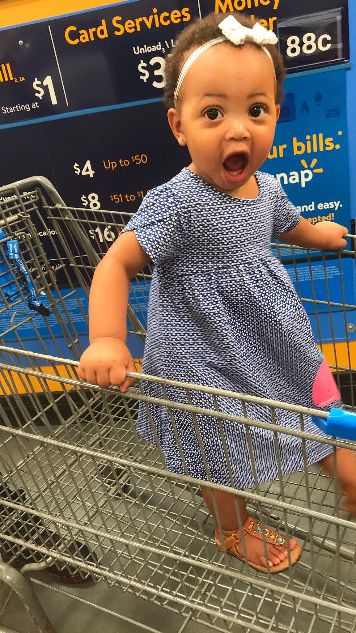 Aryiah joined the competition — help win amazing prizes! baby, cart, child, fun, male, net, person, shopping_cart, supermarket, surprise, toddler, vehicle