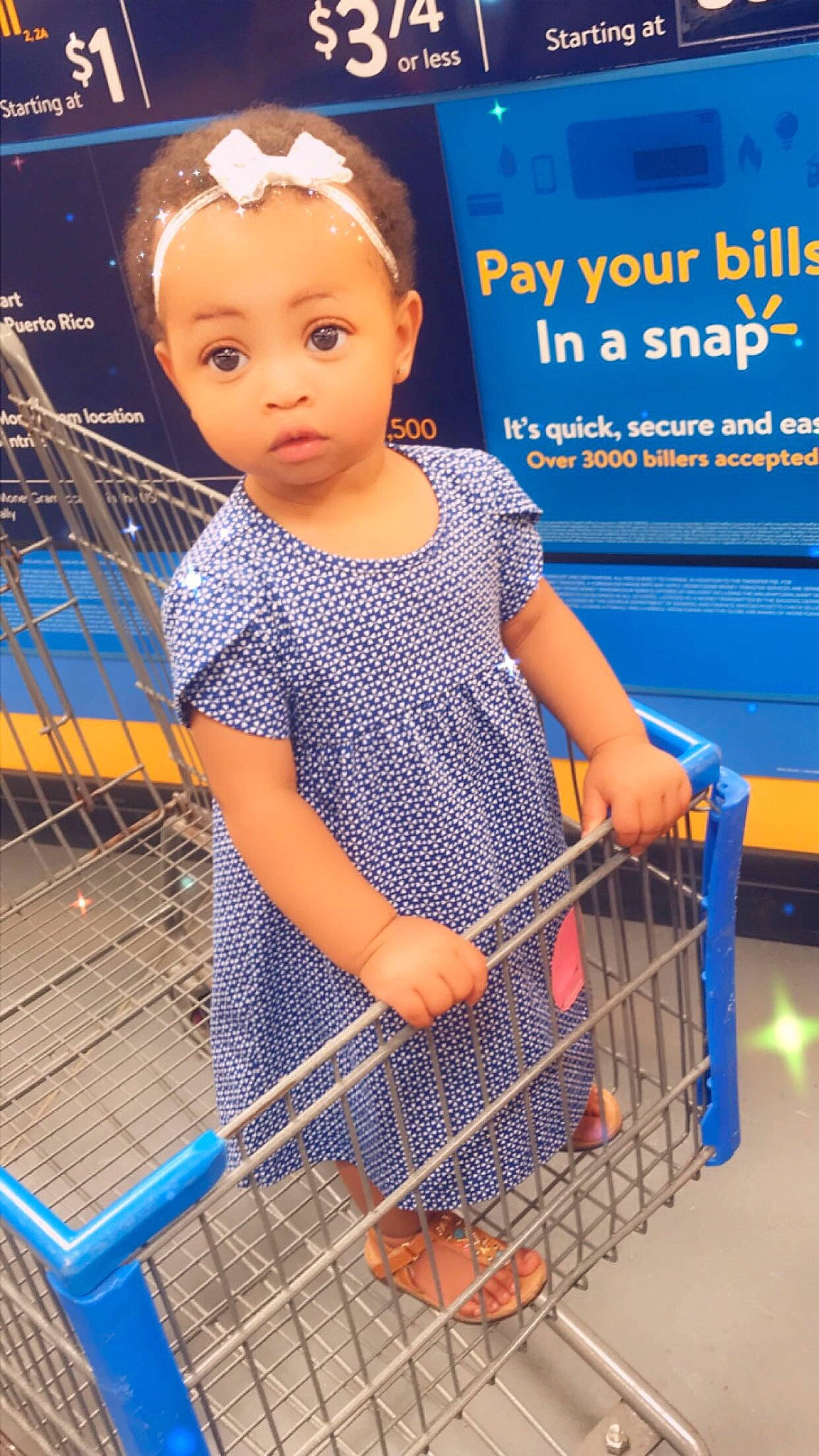 Aryiah joined the competition — help win amazing prizes! blue, cart, child, fun, leisure, net, person, play, shopping_cart, supermarket, surprise, toddler, vehicle