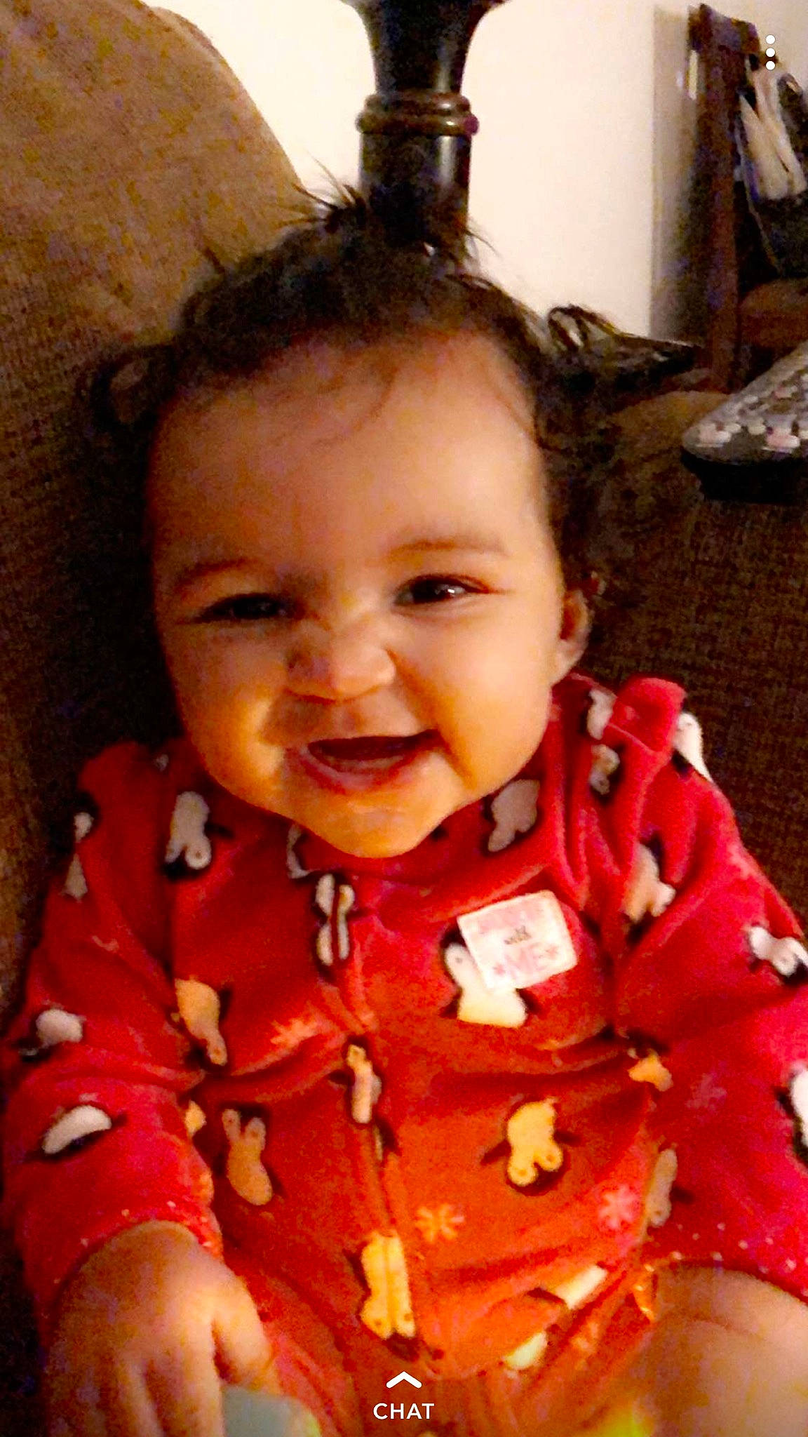 Palmer is registered to the contest to win money with this photo: baby, cheek, child, chin, ear, eye, face, facial_expression, forehead, head, joy, lip, mouth, nose, person, skin, smile, toddler