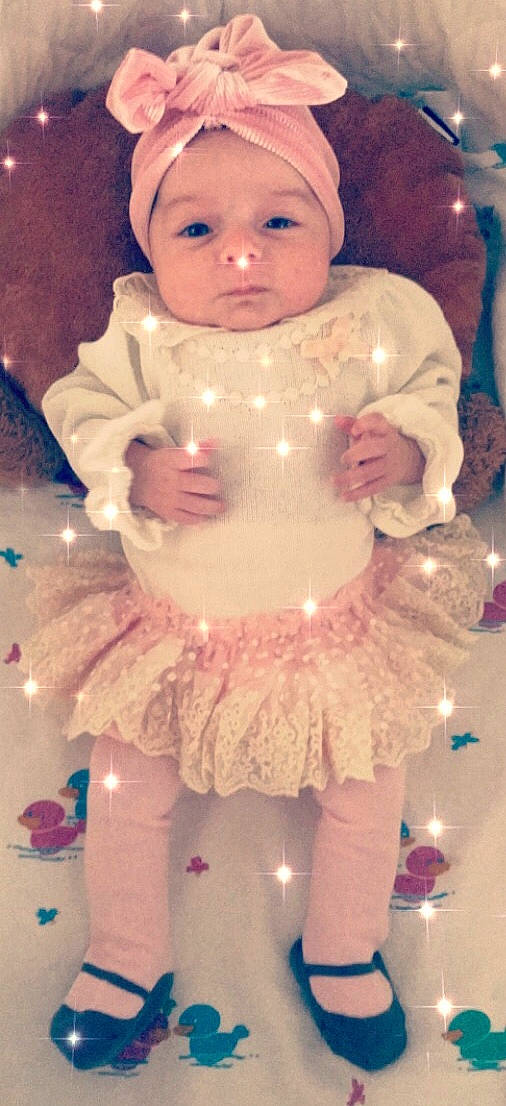 Calia Rose is registered to the contest to win money with this photo: baby, cheek, child, doll, person, pink, product, toddler, toy