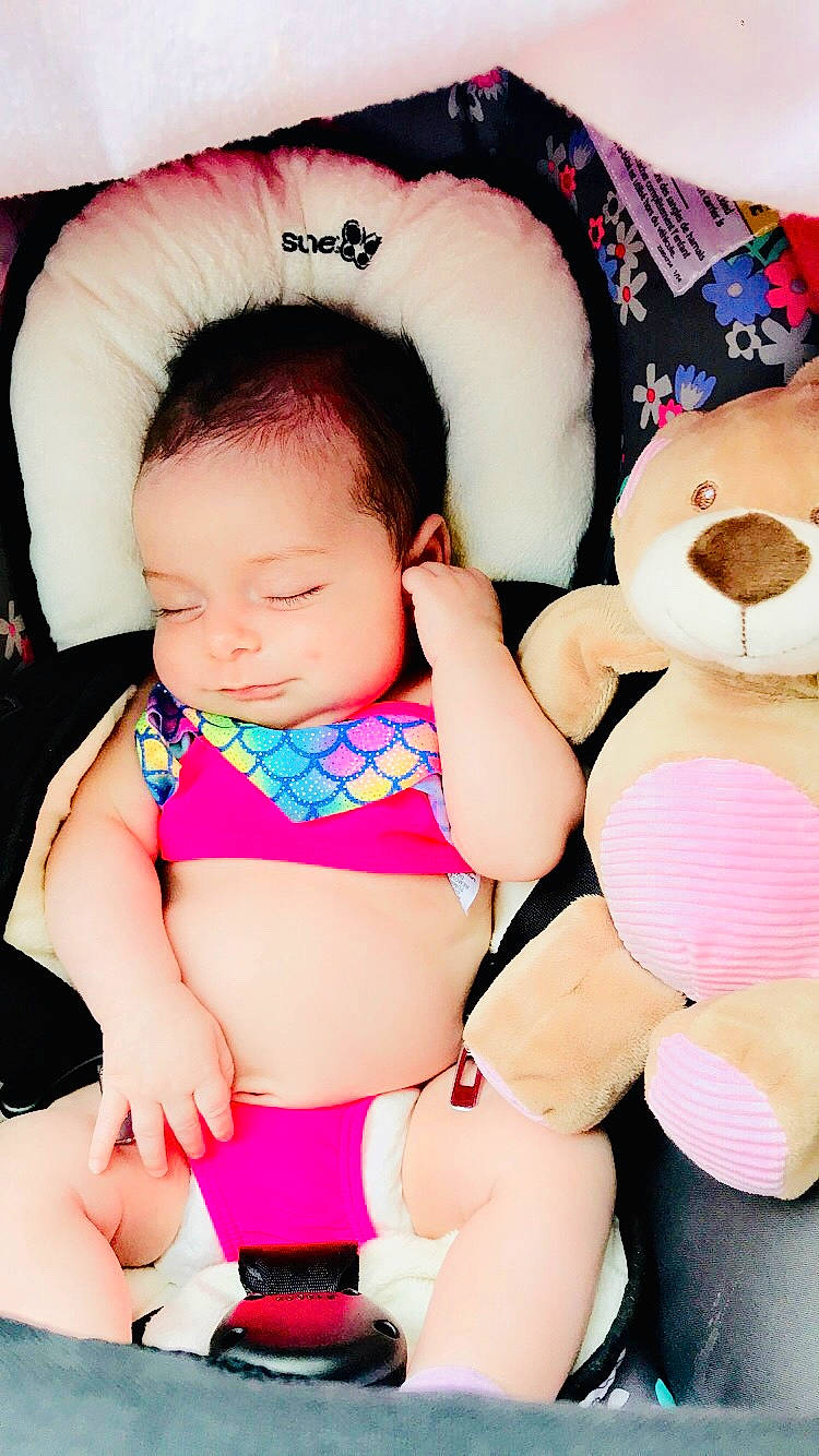 Calia Rose joined the competition — help win amazing prizes! abdomen, baby, baby_products, baby_toddler_clothing, cheek, child, finger, person, pink, skin, stuffed_toy, textile, thigh, toddler, toy