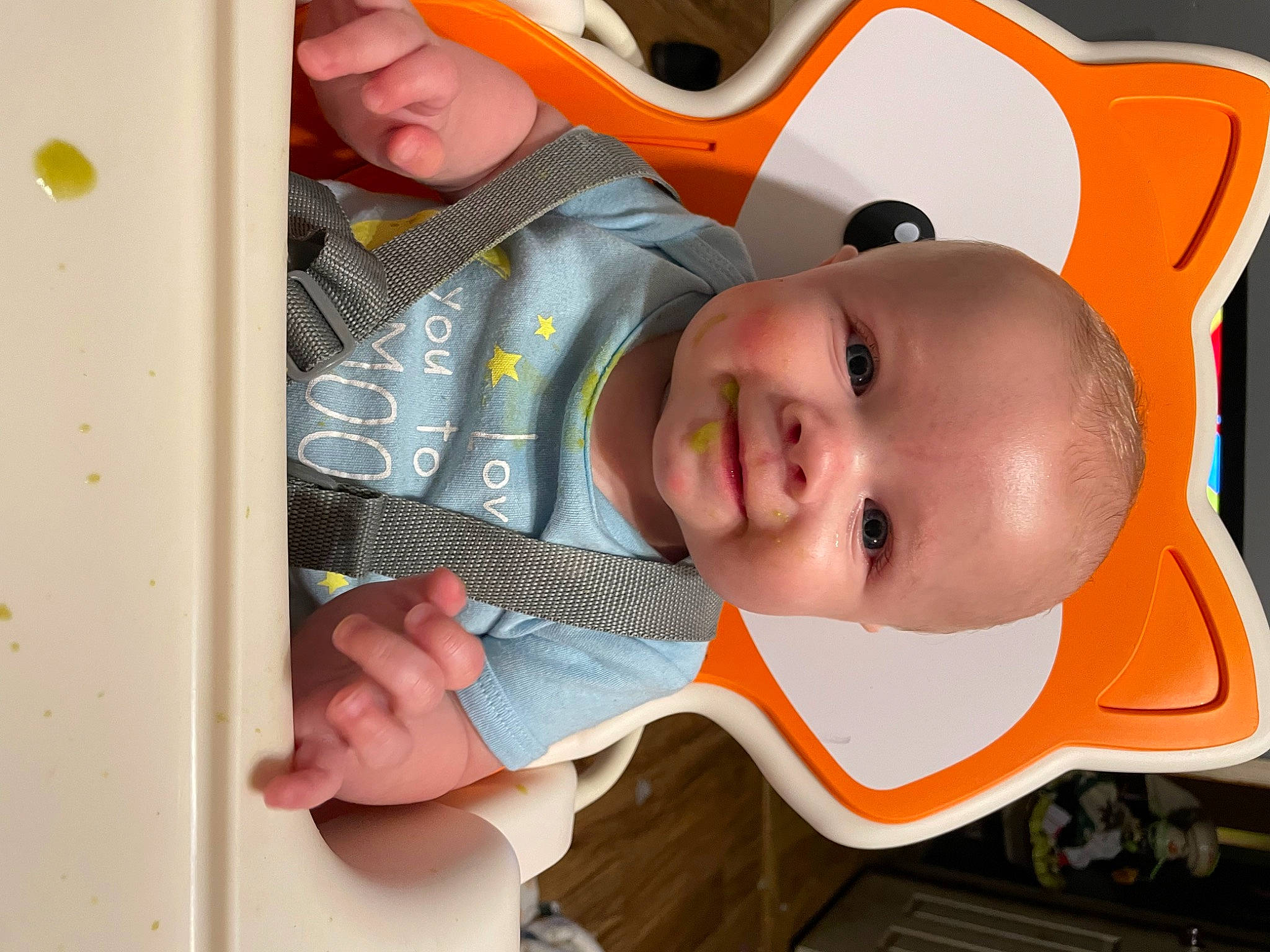 Bryson is registered to the contest to win money with this photo: baby, baby_toddler_clothing, cap, cheek, child, comfort, face, facial_expression, fun, gesture, happy, head, headgear, mouth, nose, person, personal_protective_equipment, product, skin, toddler